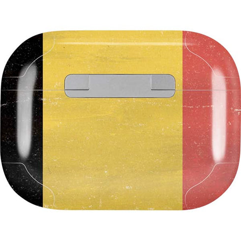 Belgium Flag Distressed AirPods Skins